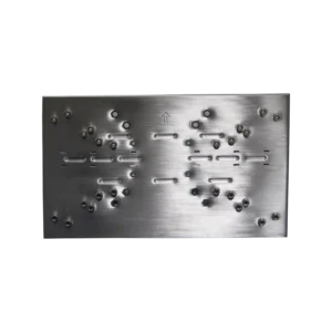 A front view of the mounting kit.